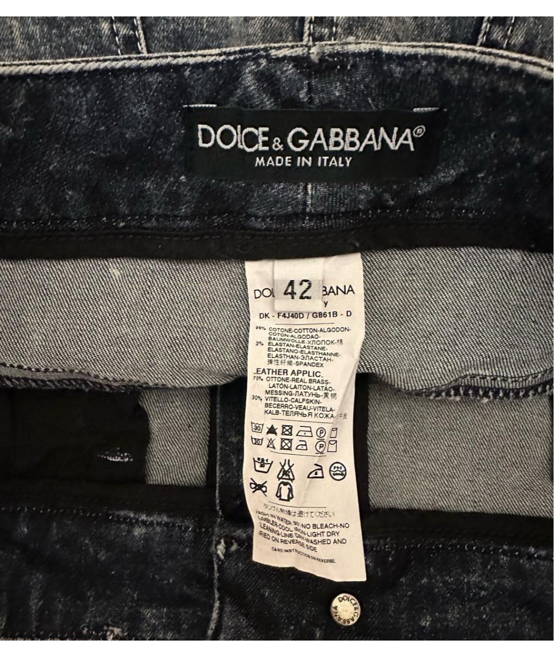 DOLCE&GABBANA Серая юбка мини, фото 4