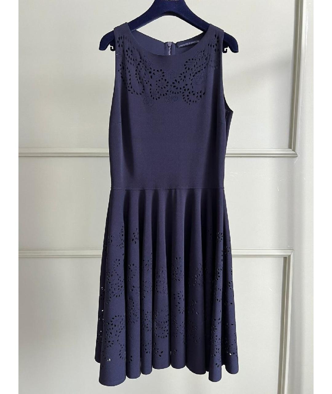ERMANNO SCERVINO Черное хлопковое повседневное платье, фото 10