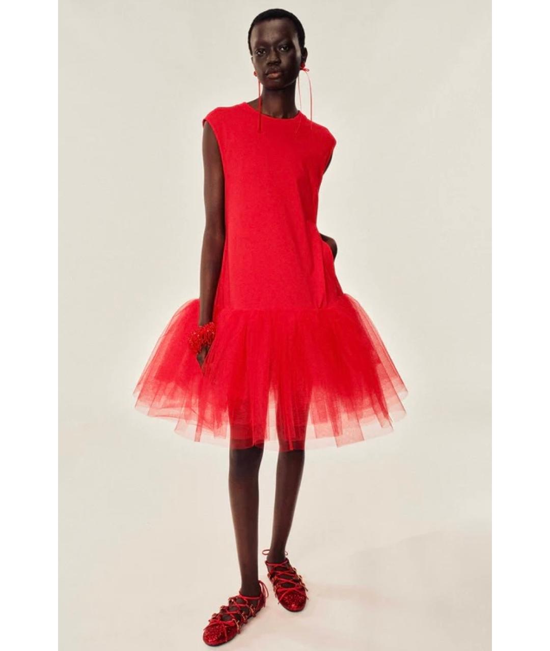 SIMONE ROCHA Красное коктейльное платье, фото 7