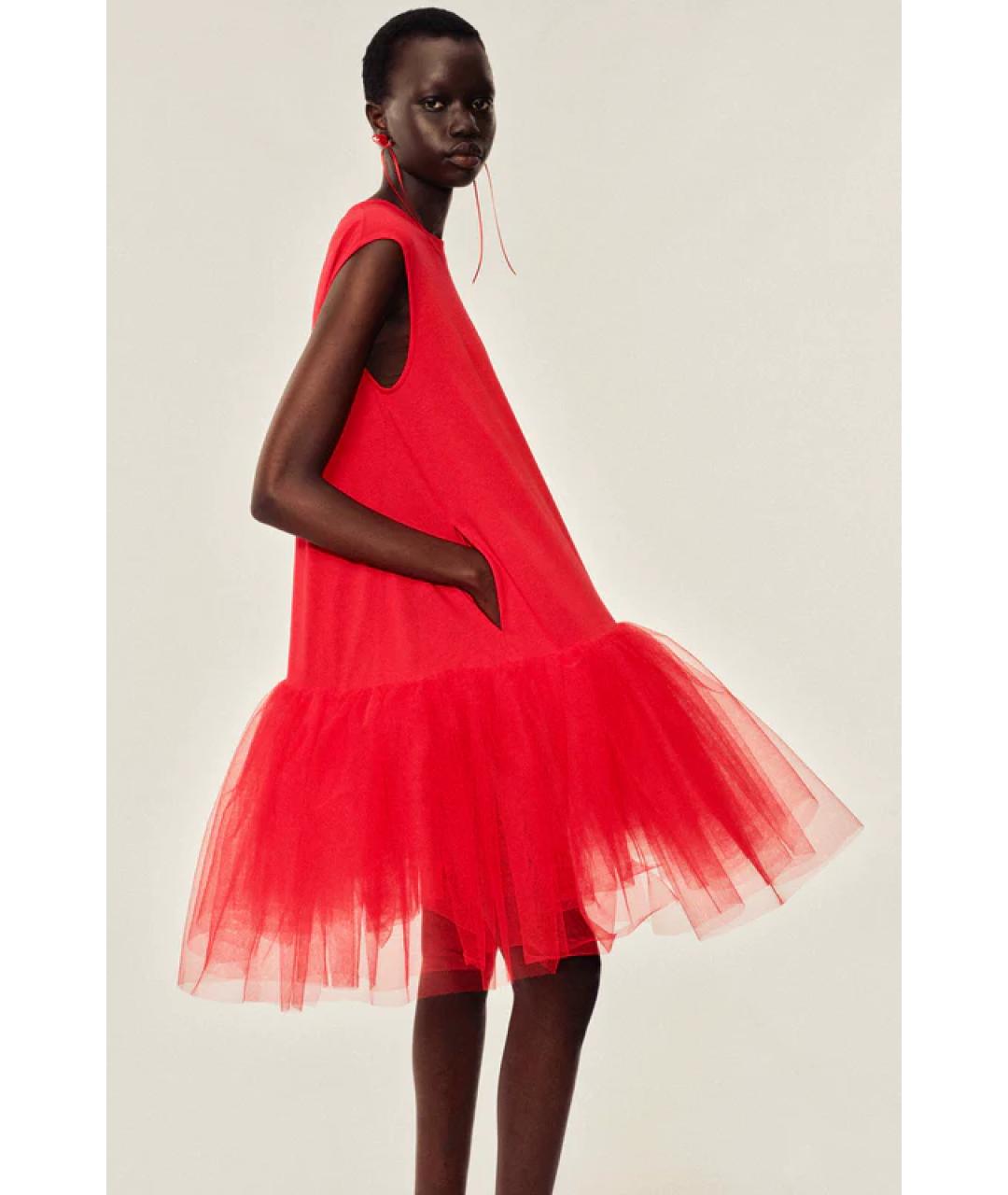 SIMONE ROCHA Красное коктейльное платье, фото 8