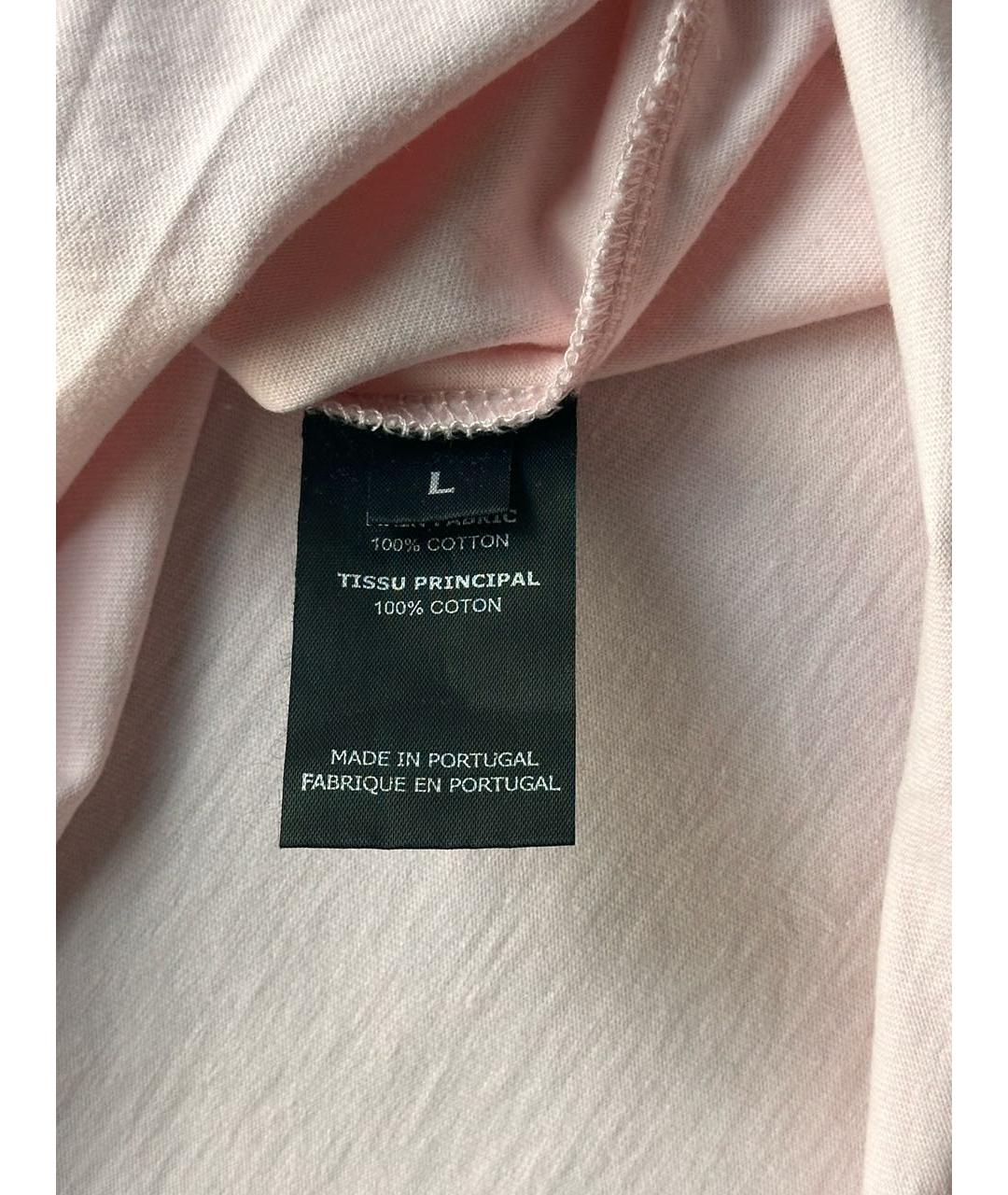 VETEMENTS Коралловая хлопковая футболка, фото 5