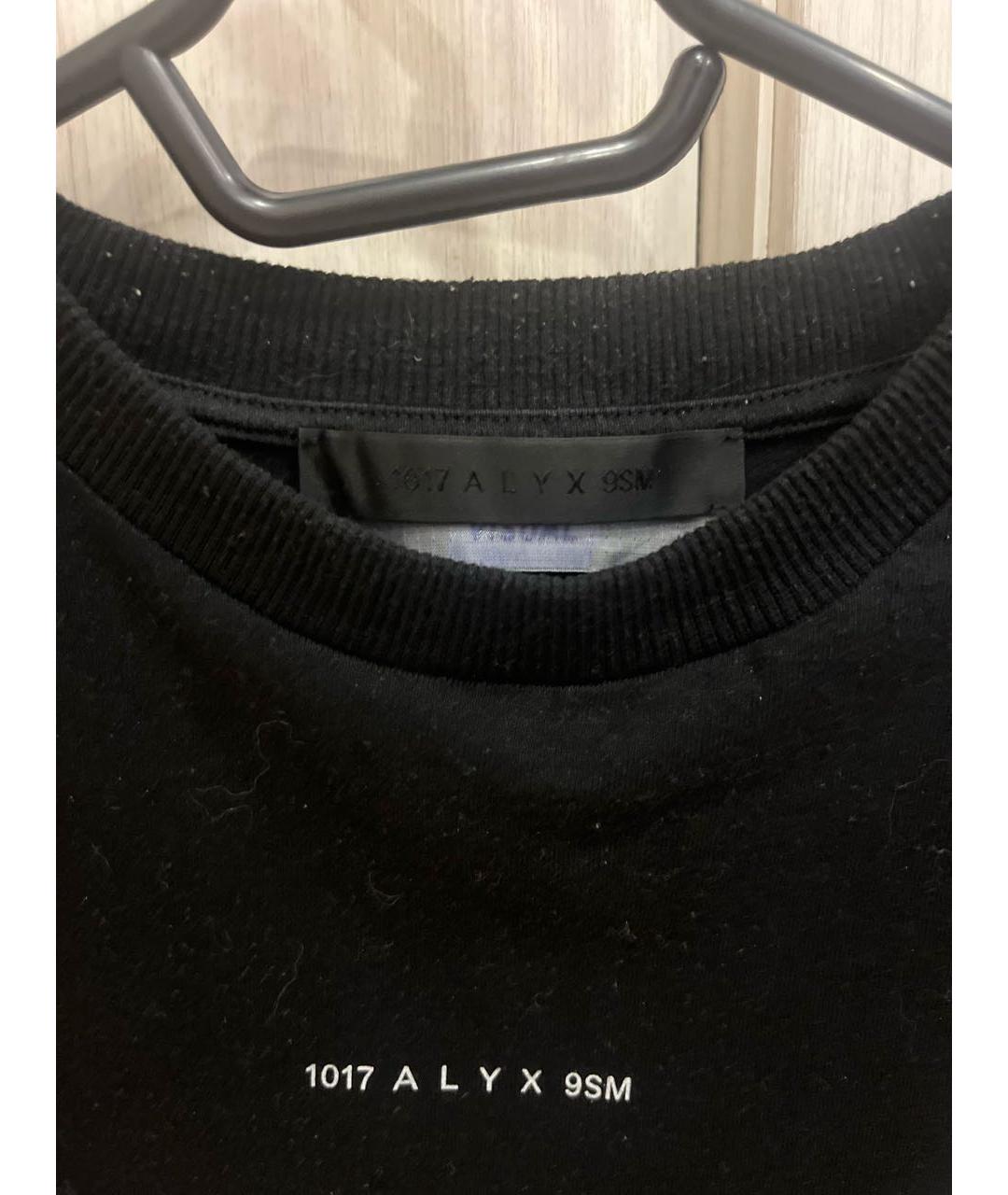 1017 ALYX 9SM Черная хлопковая футболка, фото 3