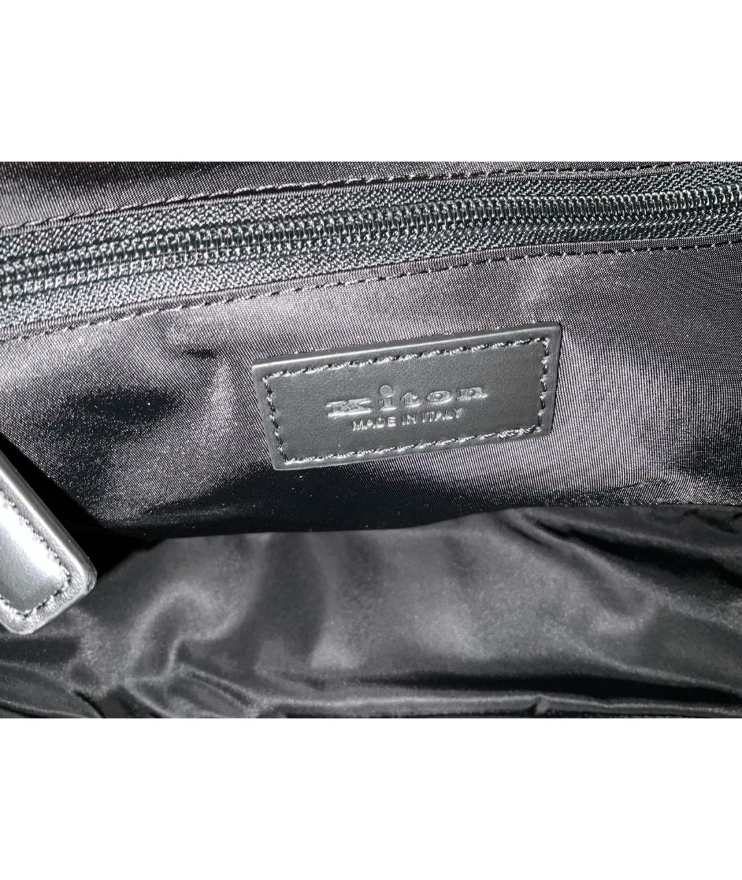KITON Черная сумка на плечо, фото 7