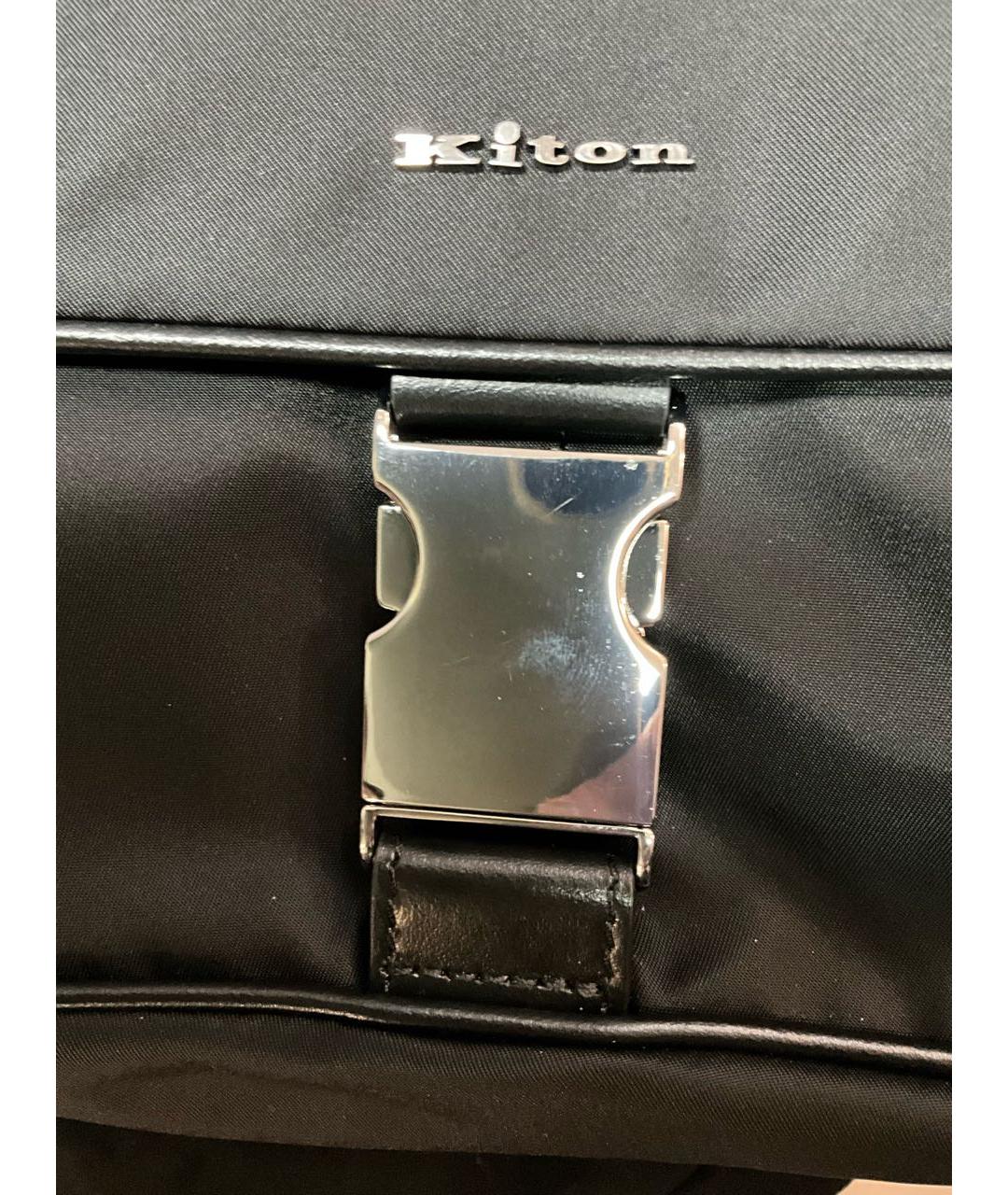 KITON Черная сумка на плечо, фото 4