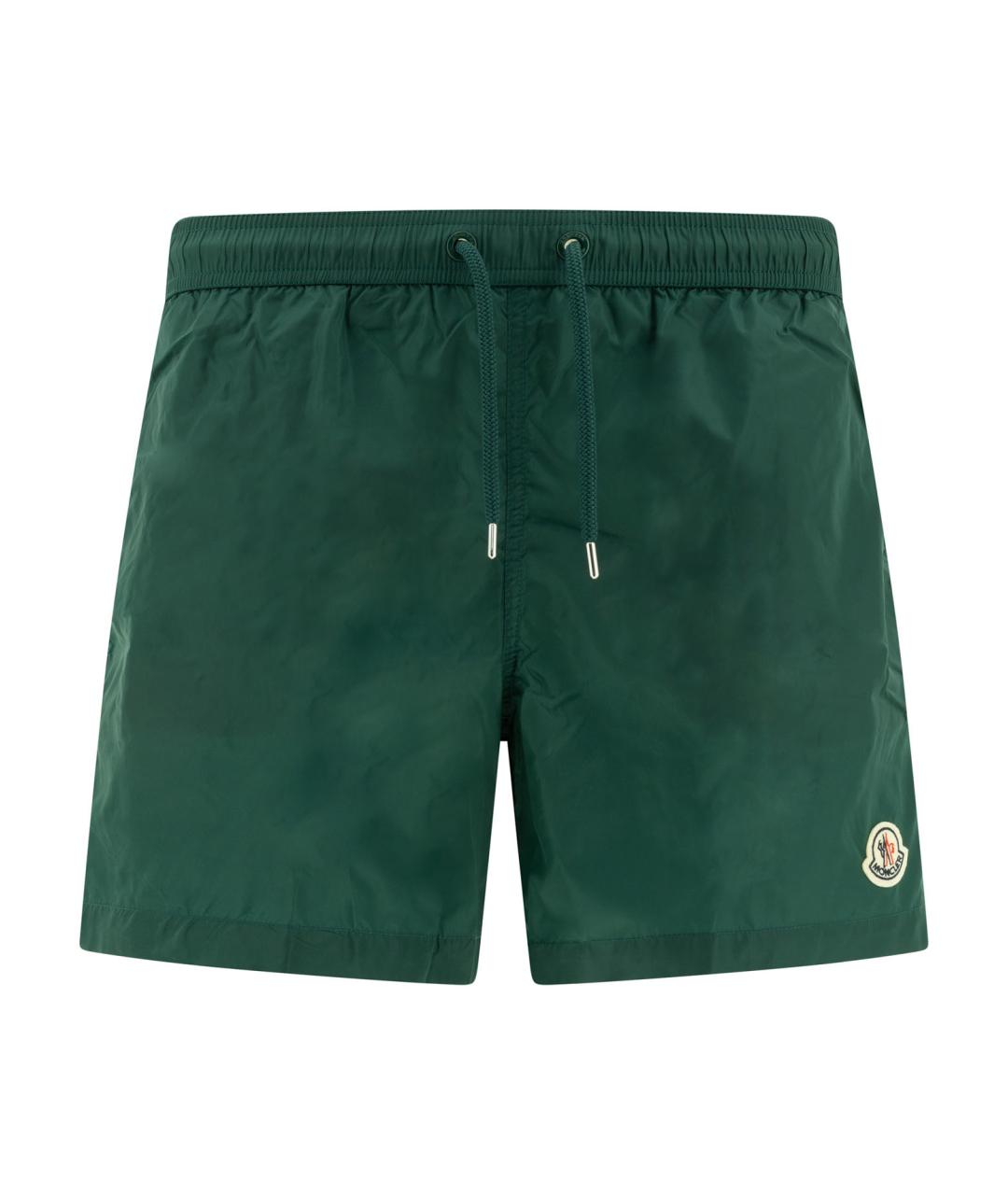 MONCLER Зеленые шорты, фото 1