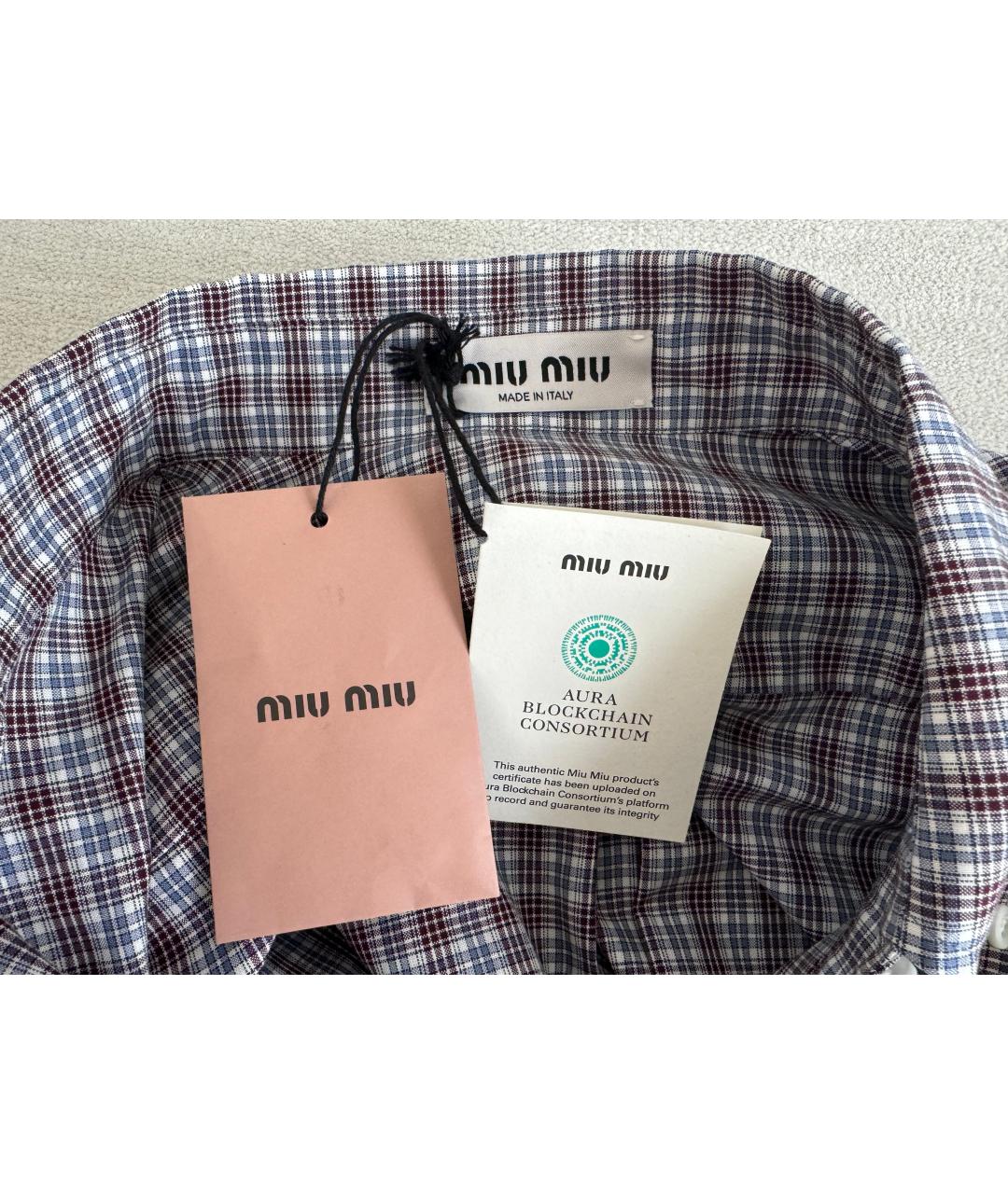 MIU MIU Хлопковая рубашка, фото 6