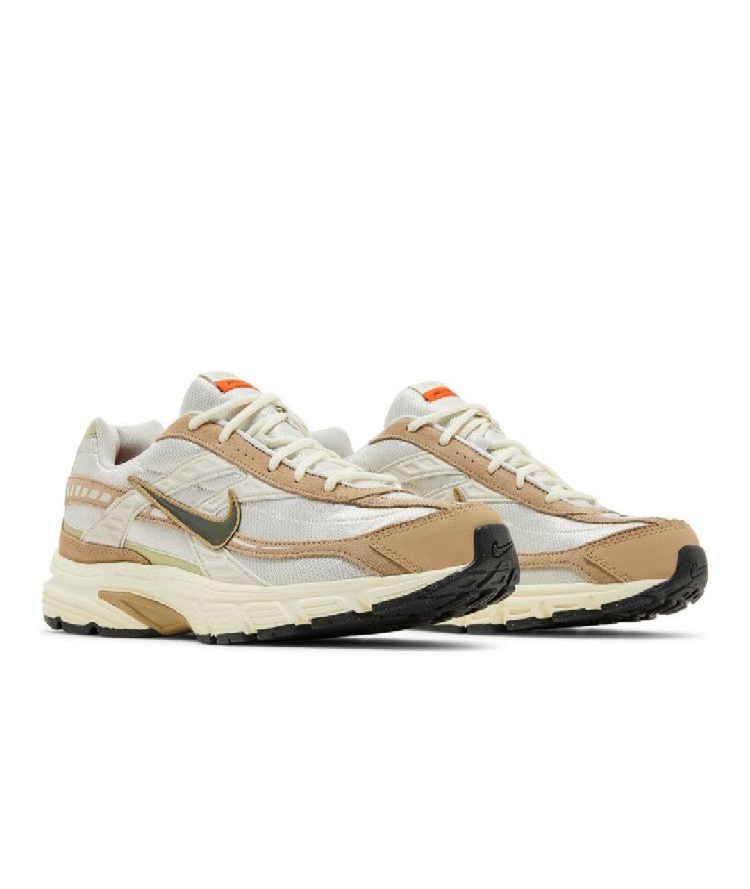 NIKE Коричневые синтетические низкие кроссовки / кеды, фото 4
