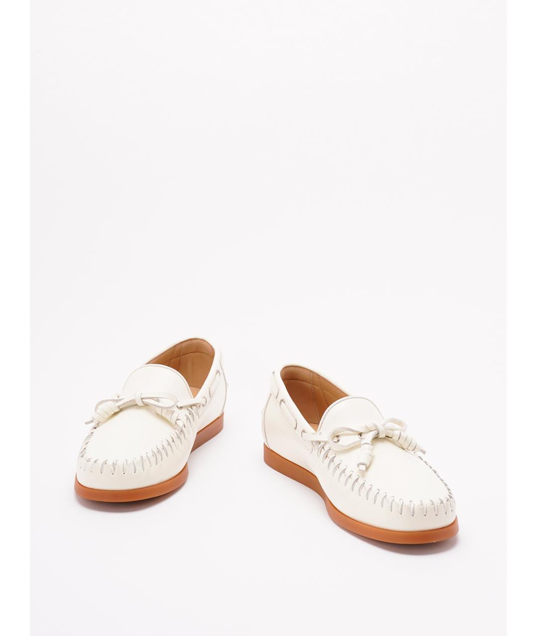 VALENTINO Белые кожаные лоферы, фото 2