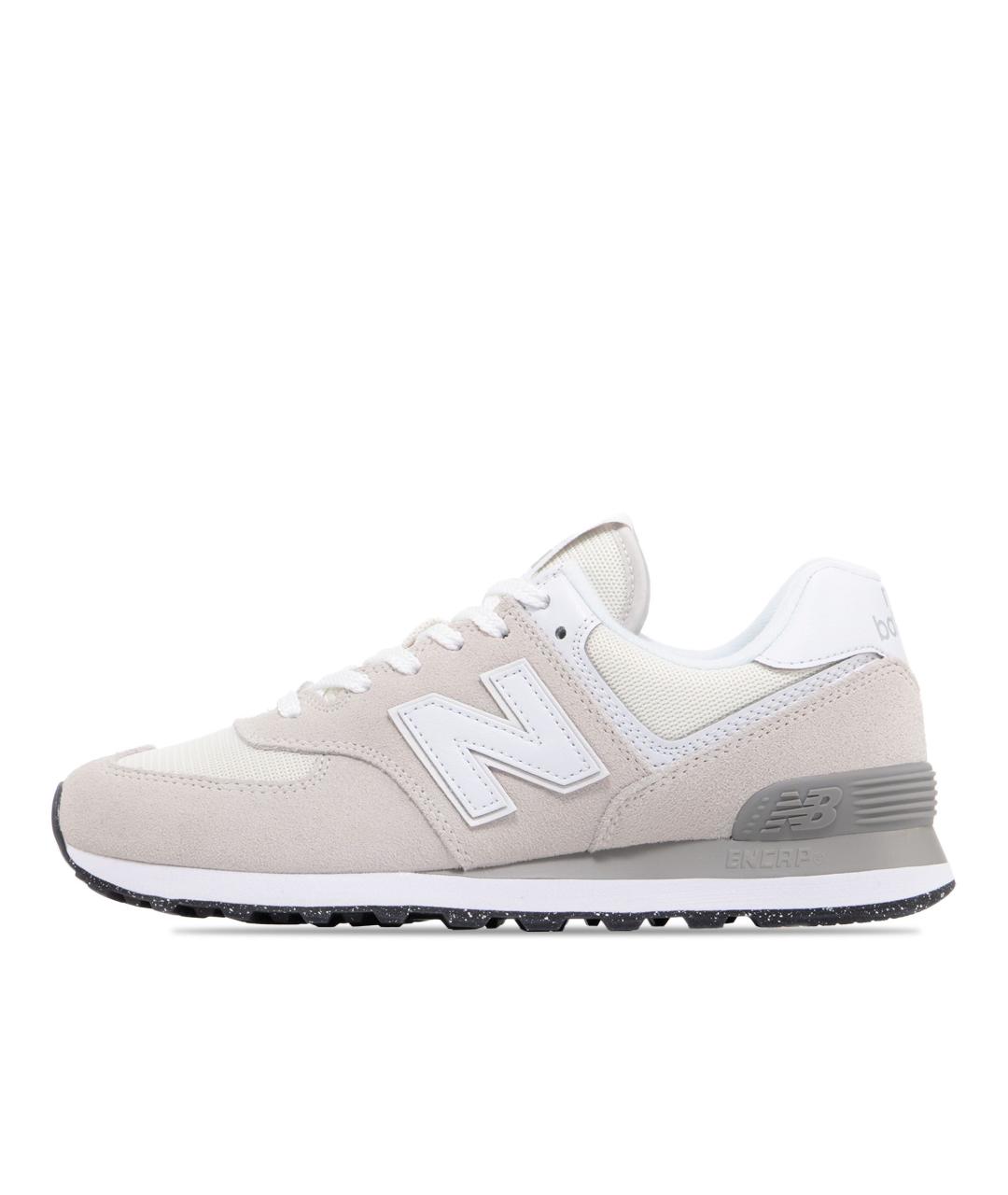 NEW BALANCE Белые замшевые низкие кроссовки / кеды, фото 2