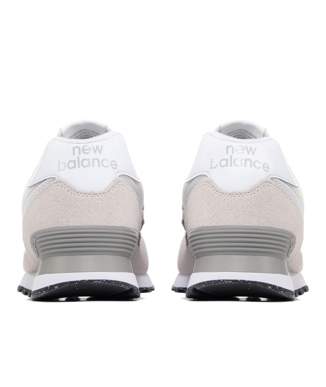 NEW BALANCE Белые замшевые низкие кроссовки / кеды, фото 5