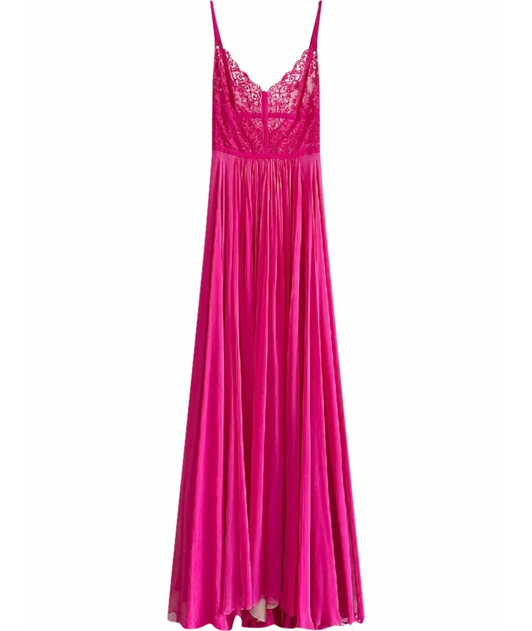 ELIE SAAB Розовое шелковое повседневное платье, фото 1