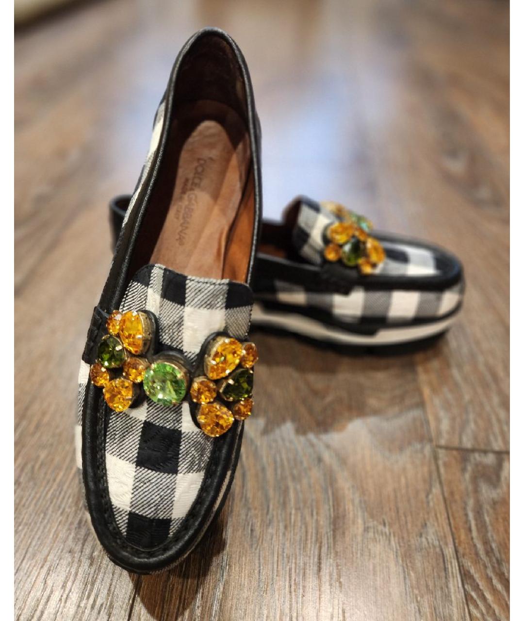 DOLCE&GABBANA Текстильные лоферы, фото 5