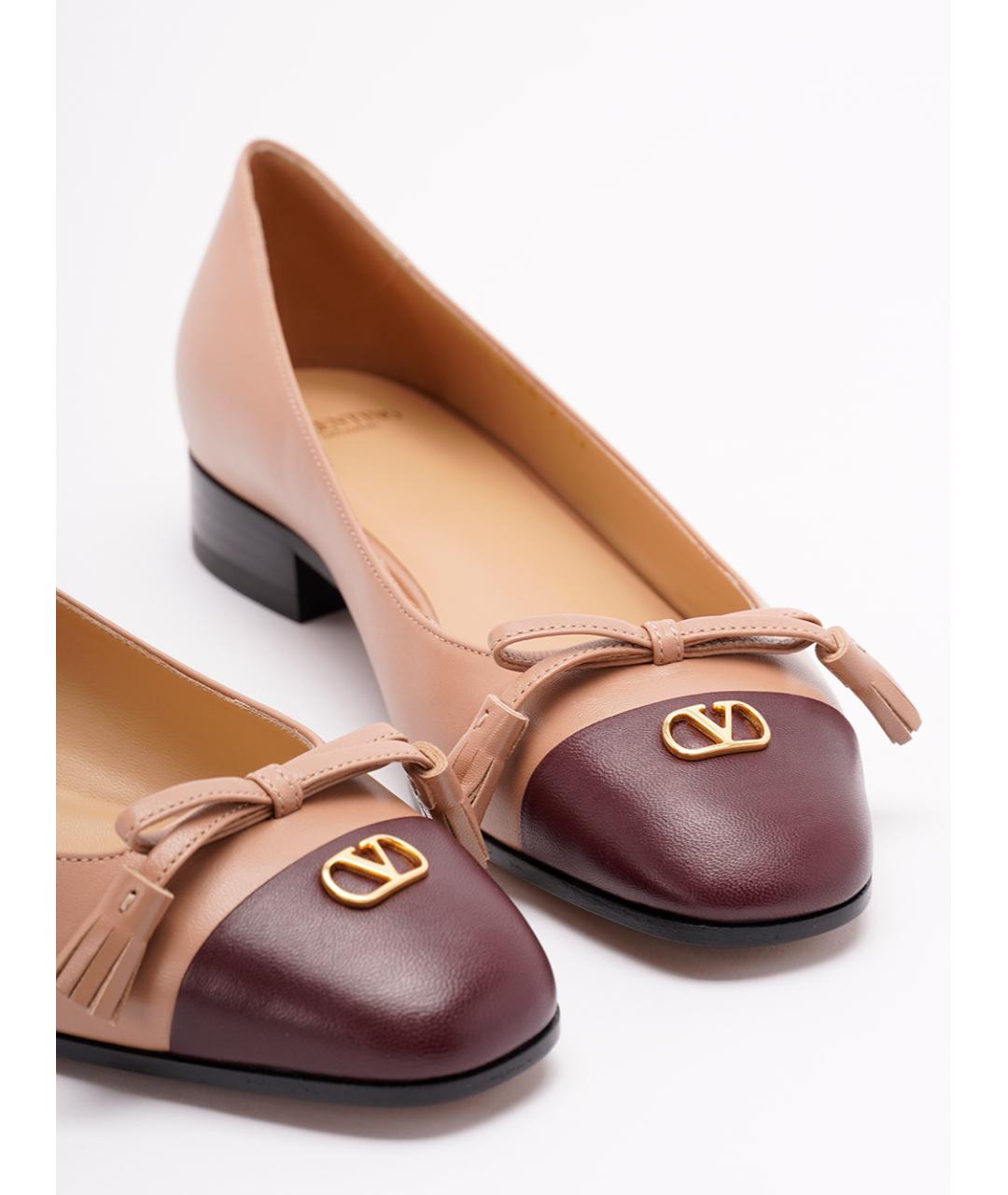 VALENTINO Мульти кожаные балетки, фото 5