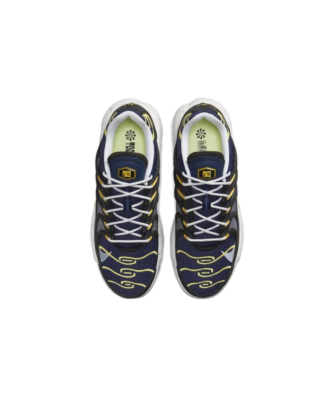 NIKE Синие синтетические низкие кроссовки / кеды, фото 4