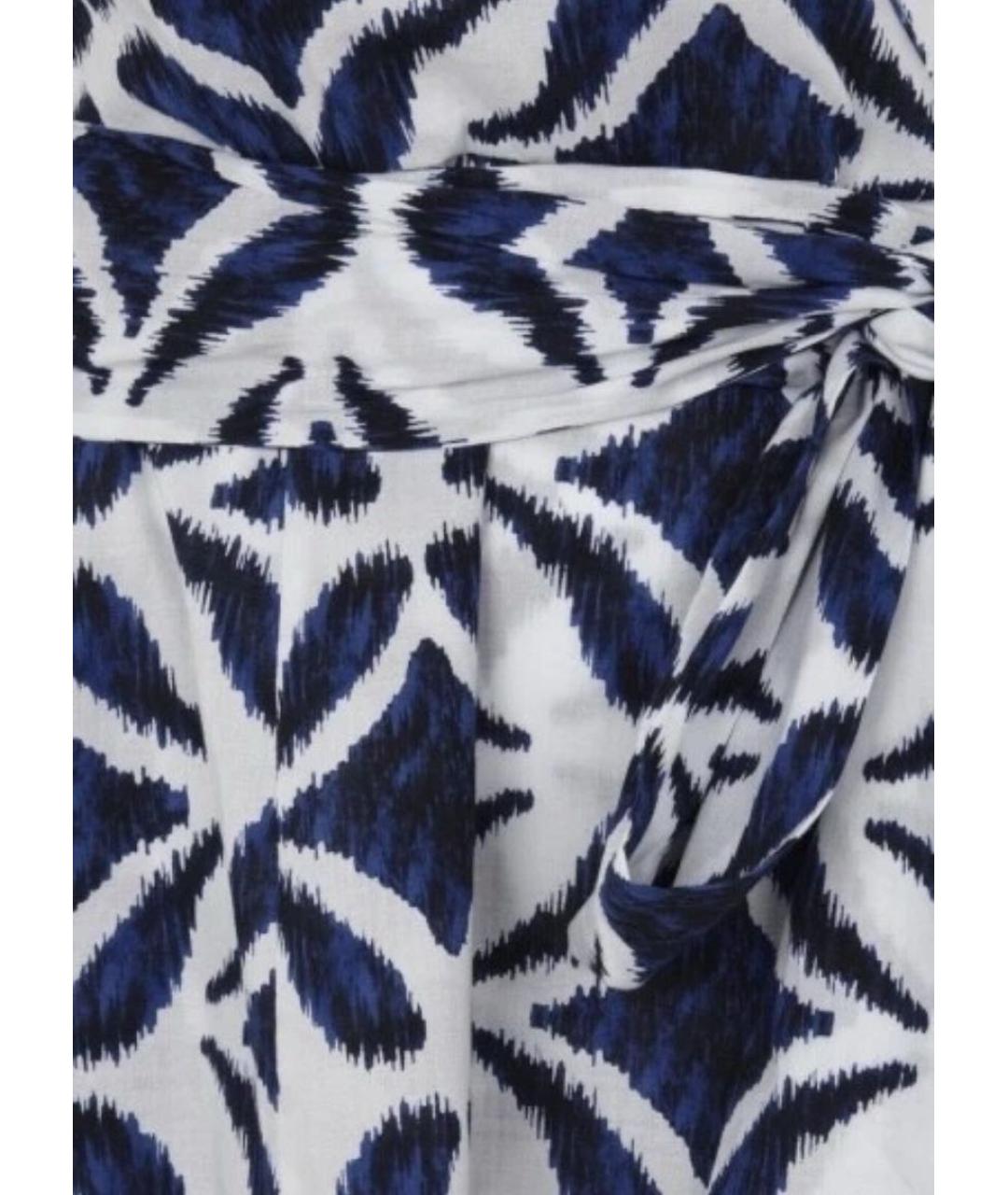 DIANE VON FURSTENBERG Синее хлопковое повседневное платье, фото 4