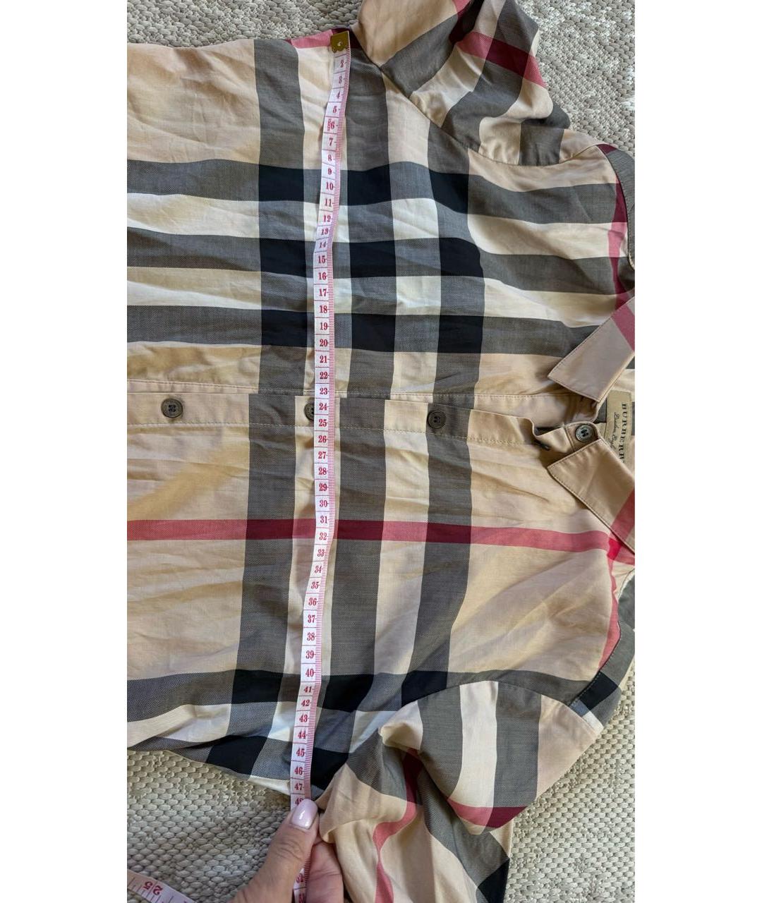 BURBERRY Мульти хлопковая рубашка, фото 5