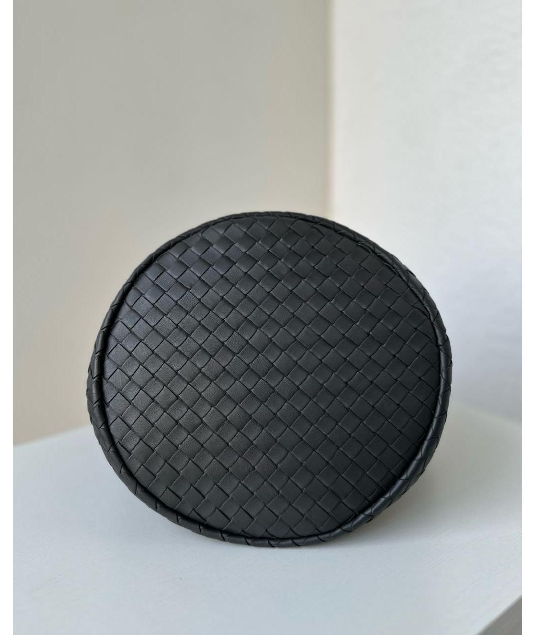 BOTTEGA VENETA Серая кожаная сумка с короткими ручками, фото 3