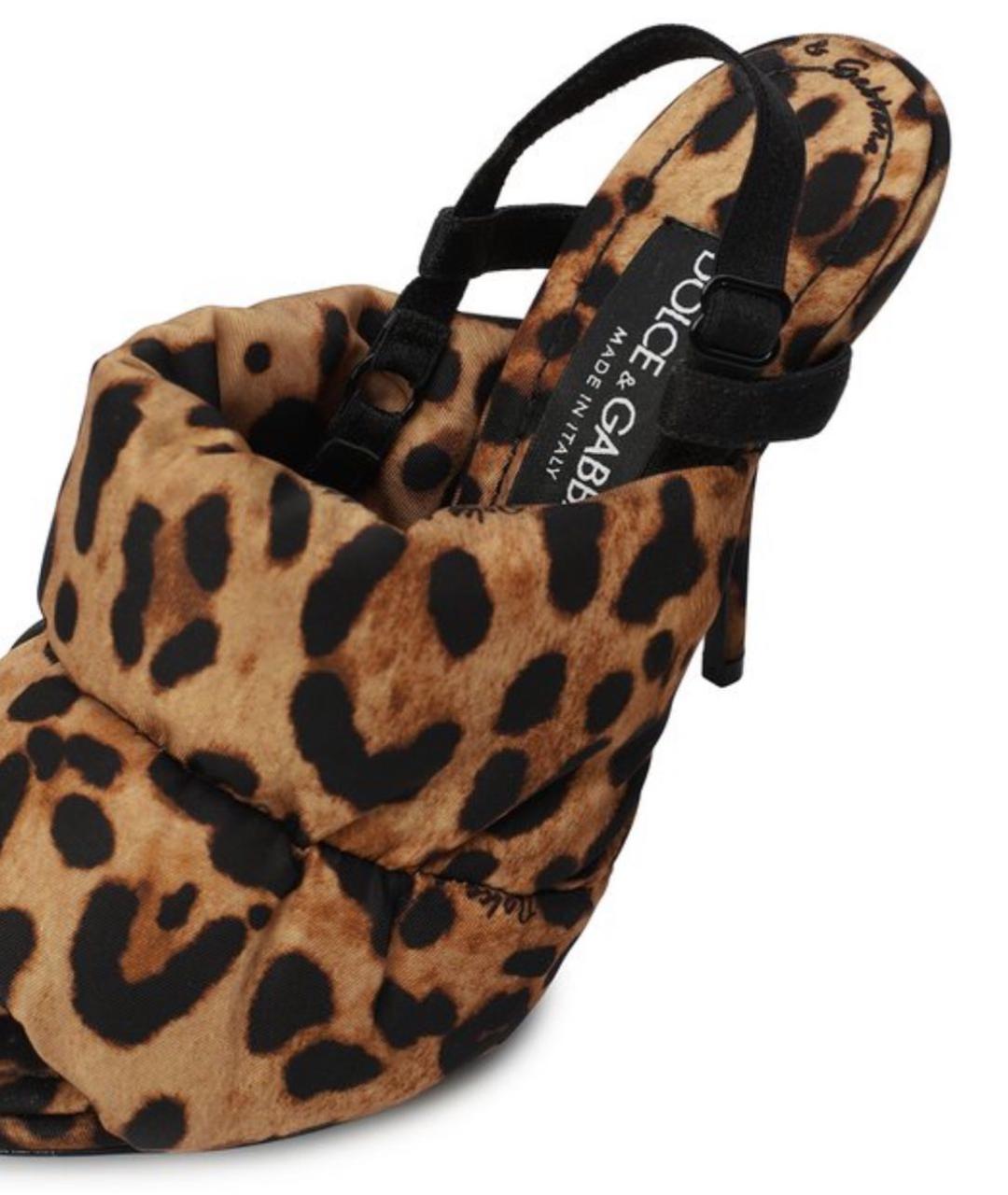 DOLCE&GABBANA Коричневые мюли, фото 8