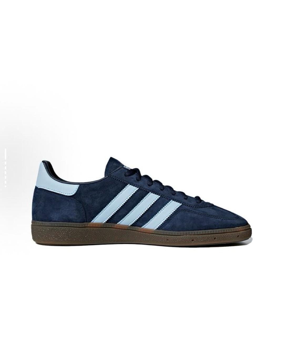 ADIDAS Темно-синие замшевые кроссовки, фото 2