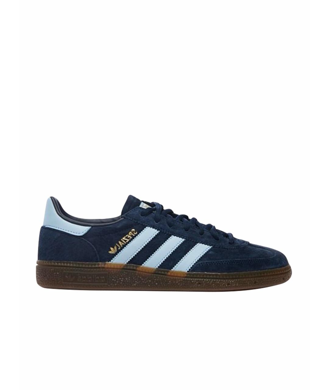 ADIDAS Темно-синие замшевые кроссовки, фото 1