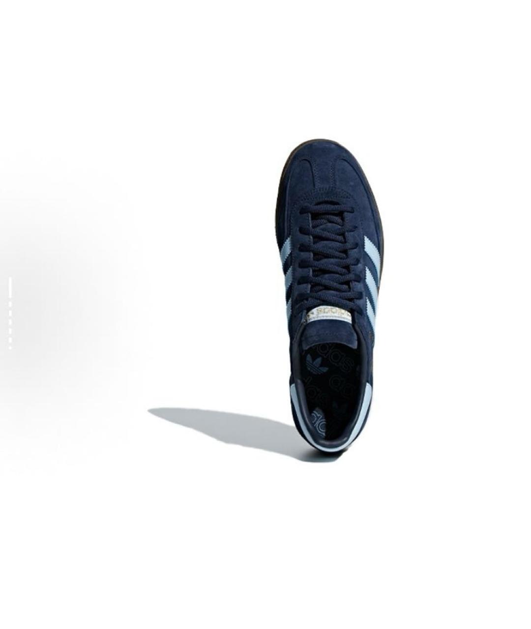 ADIDAS Темно-синие замшевые кроссовки, фото 5