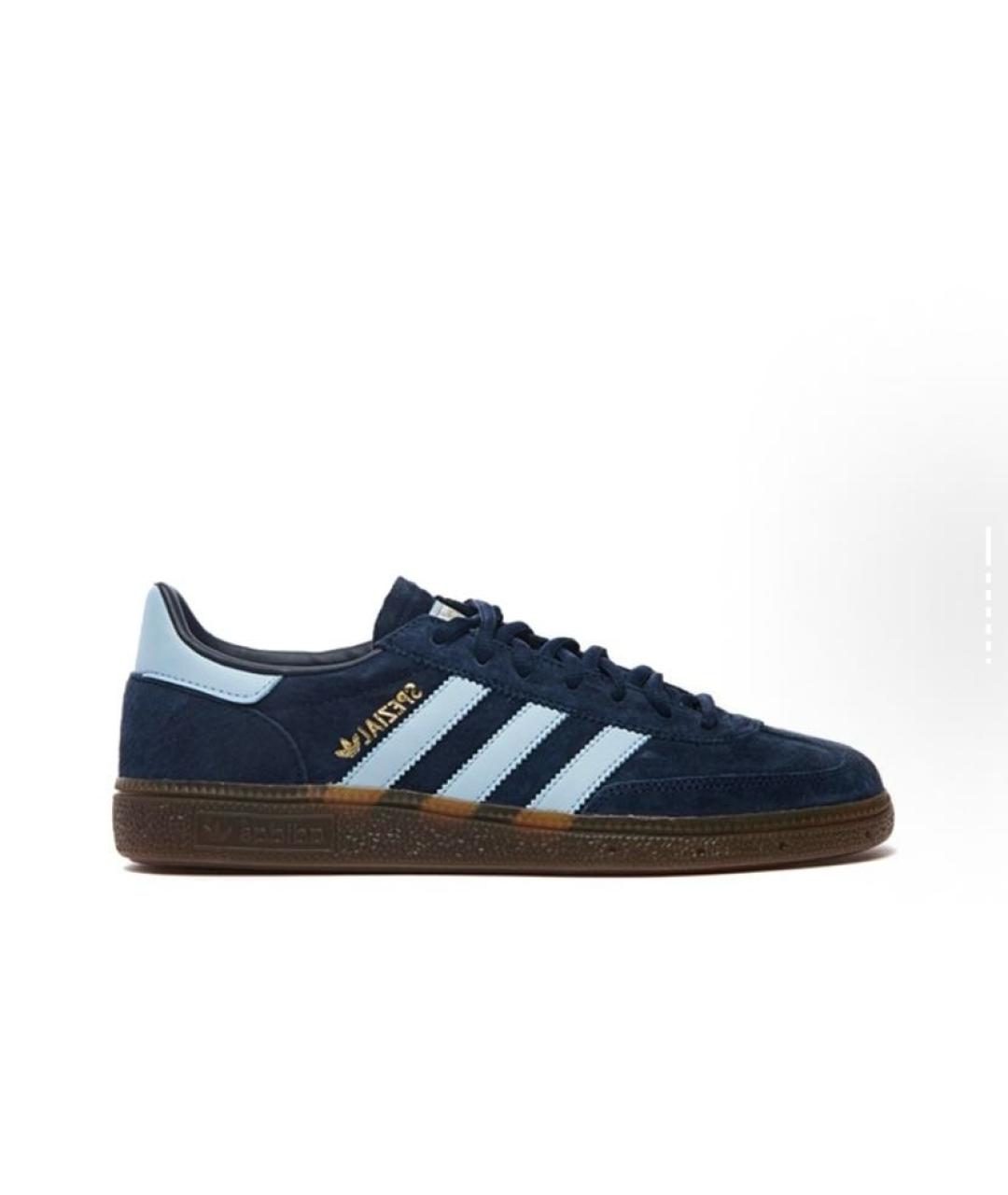 ADIDAS Темно-синие замшевые кроссовки, фото 7