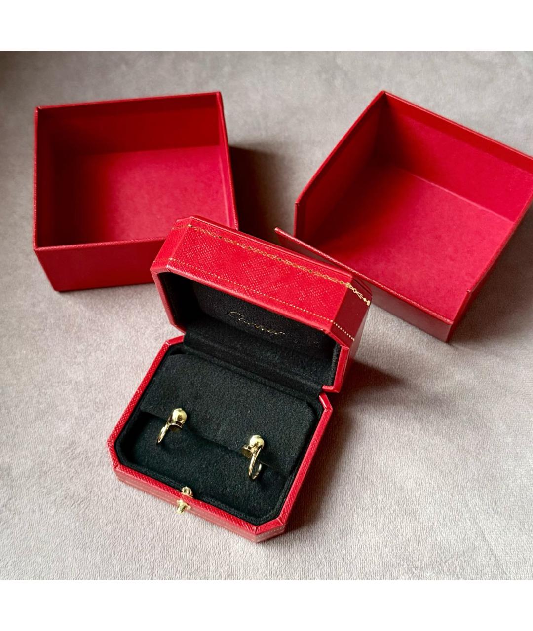 CARTIER Золотые серьги из желтого золота, фото 3