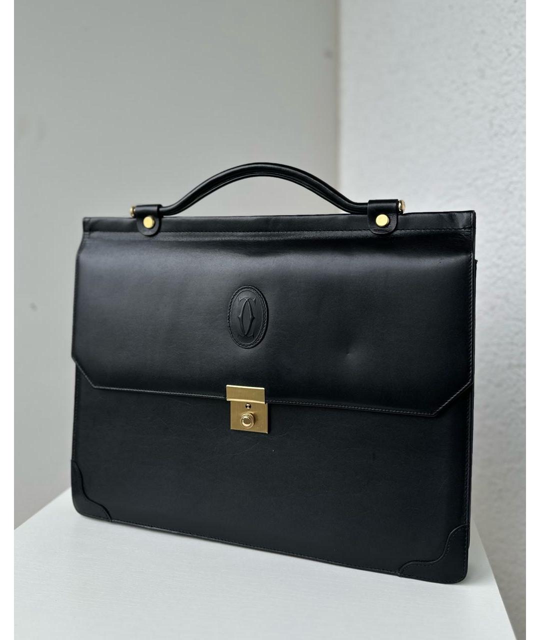 CARTIER Черный портфель, фото 6