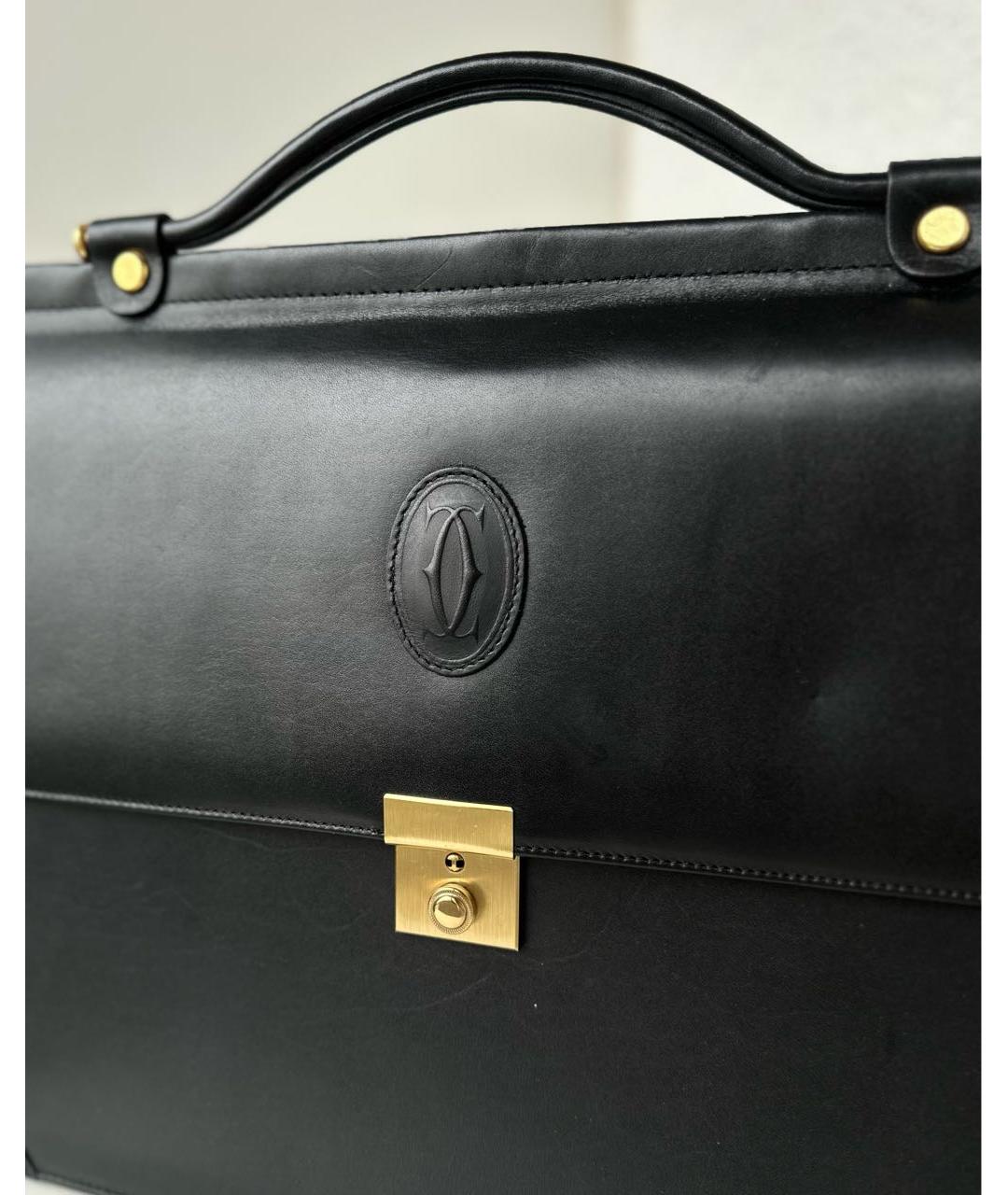 CARTIER Черный портфель, фото 7