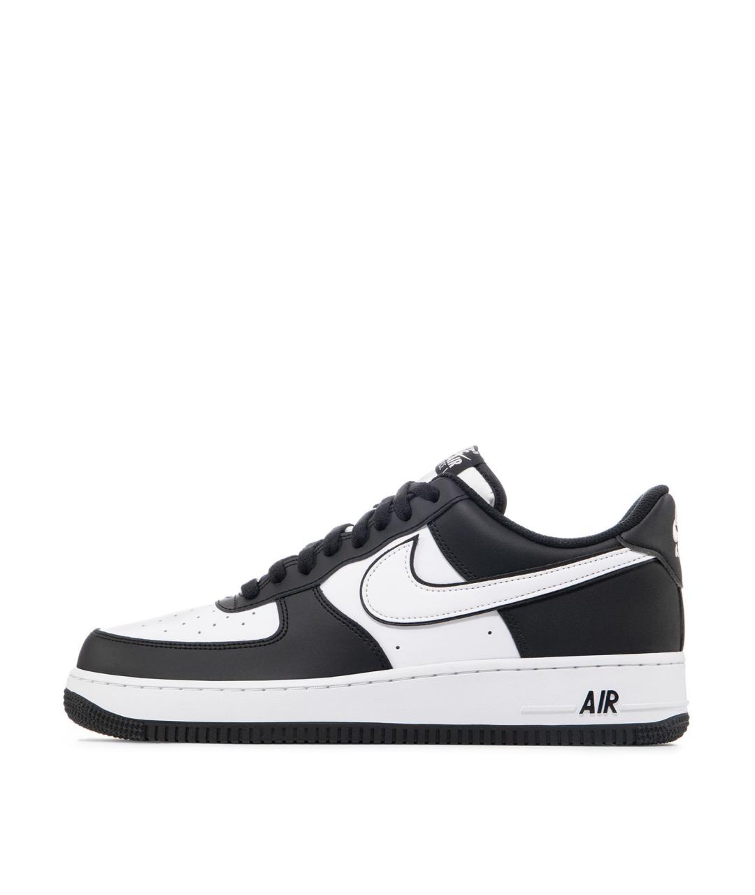 NIKE Черные кожаные низкие кроссовки / кеды, фото 2