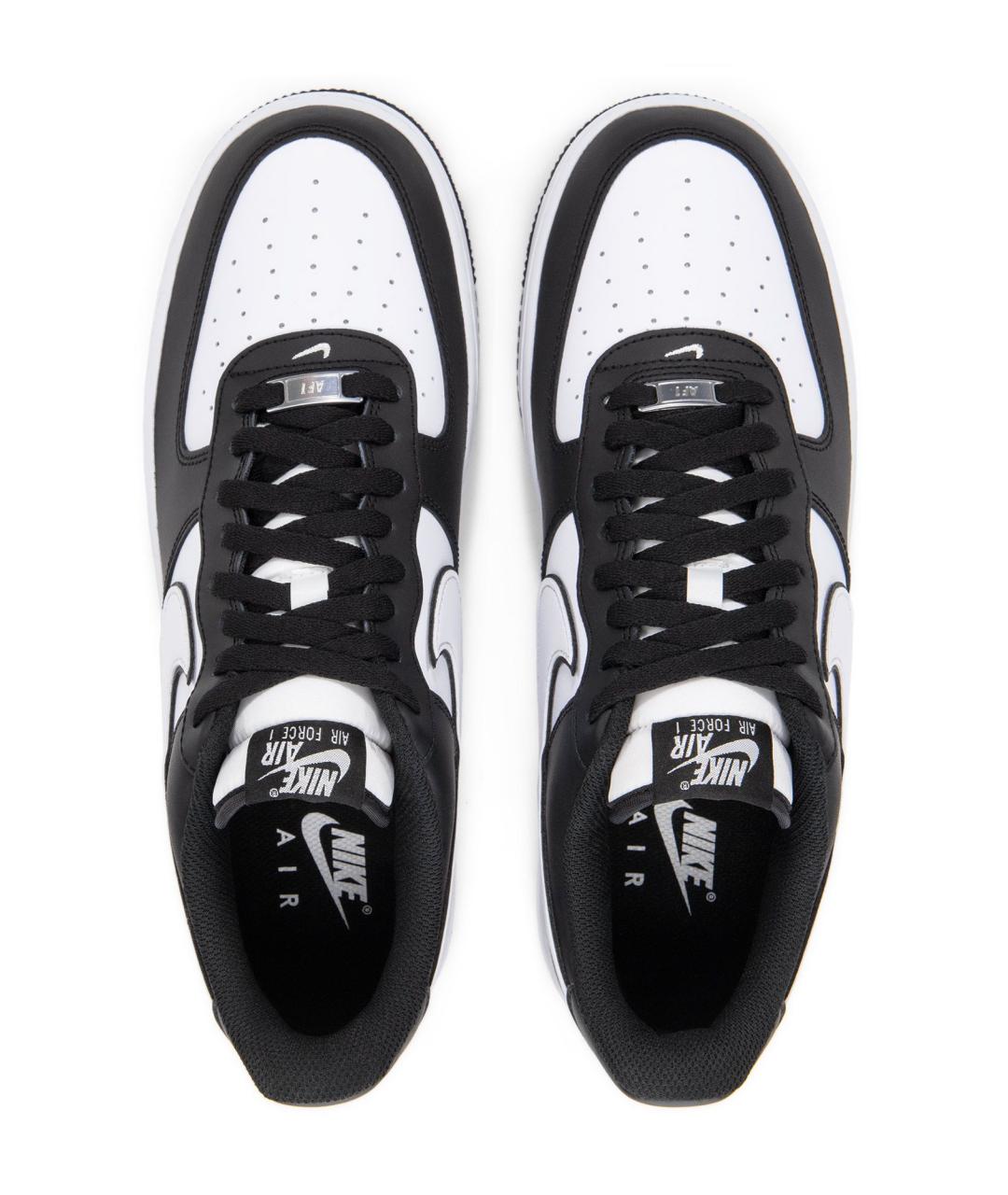 NIKE Черные кожаные низкие кроссовки / кеды, фото 4