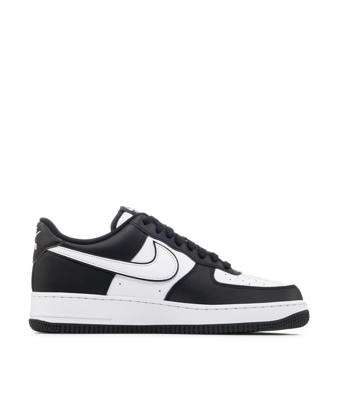 NIKE Черные кожаные низкие кроссовки / кеды, фото 1
