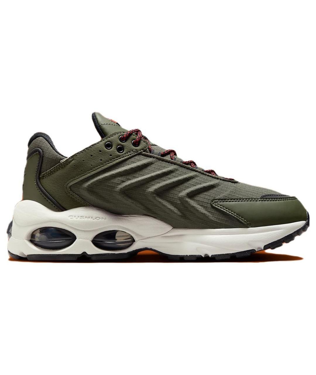 NIKE Хаки синтетические низкие кроссовки / кеды, фото 1