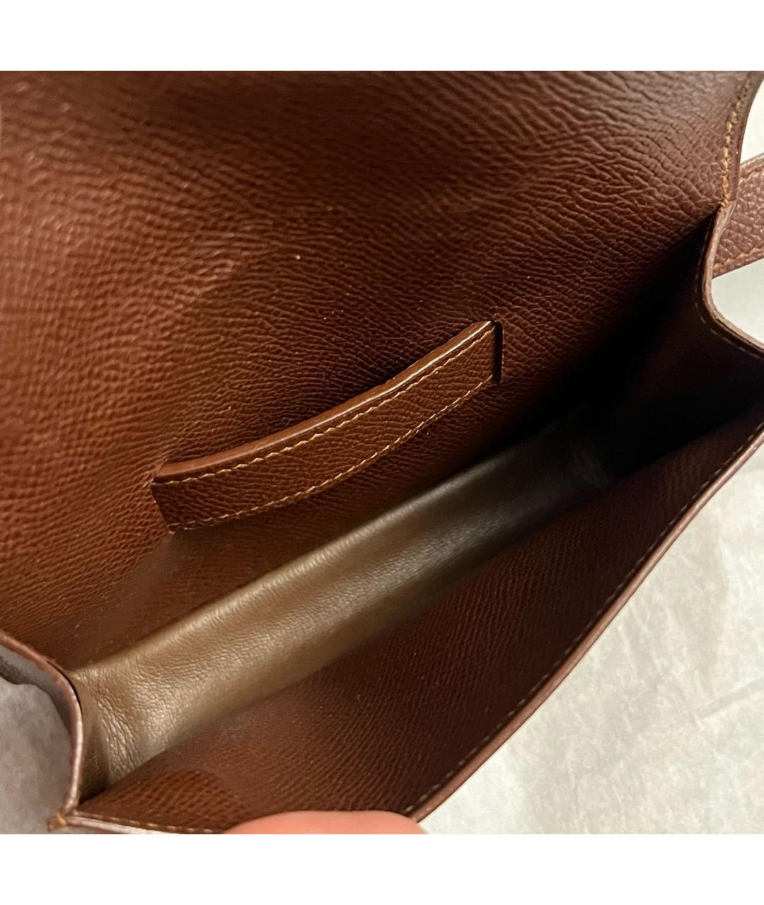 HERMES Коричневая кожаная поясная сумка, фото 4