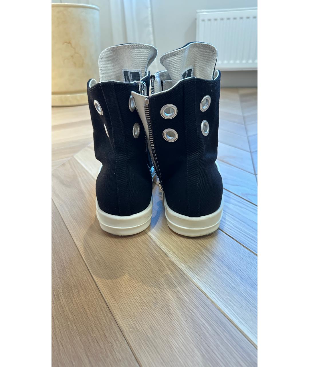 RICK OWENS DRKSHDW Черные высокие кроссовки / кеды, фото 4