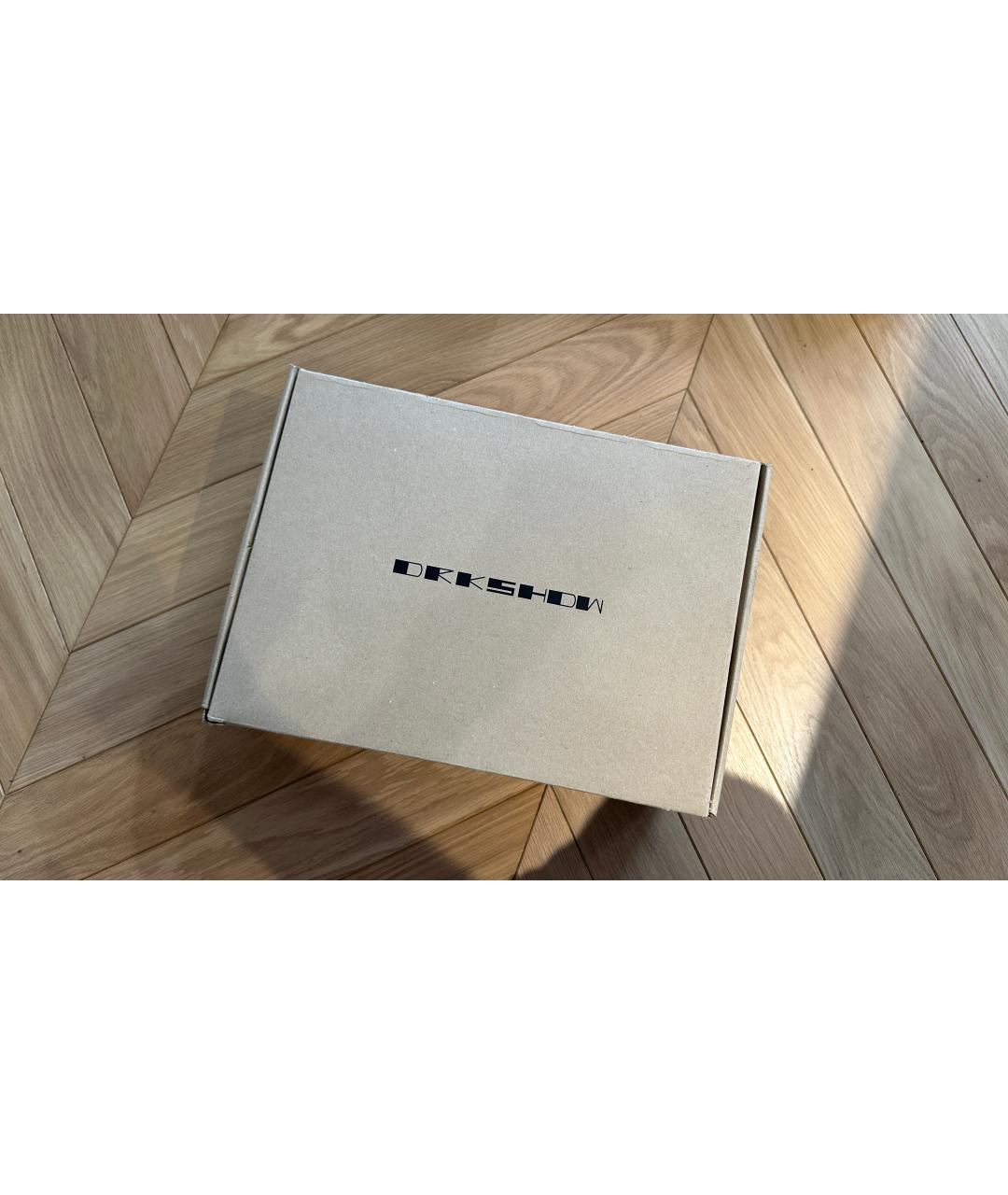 RICK OWENS DRKSHDW Черные высокие кроссовки / кеды, фото 8