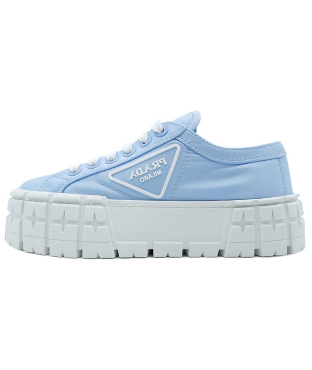 PRADA Голубые кеды, фото 10