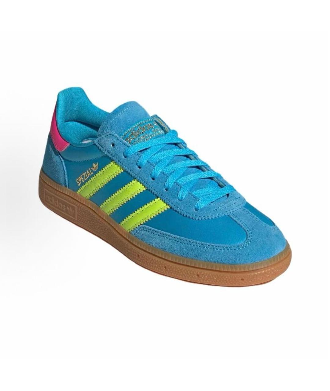 ADIDAS Бирюзовые текстильные кроссовки, фото 4
