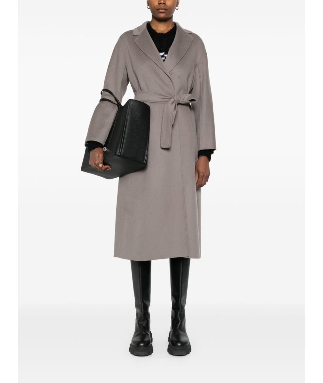 'S MAX MARA Серое пальто, фото 2