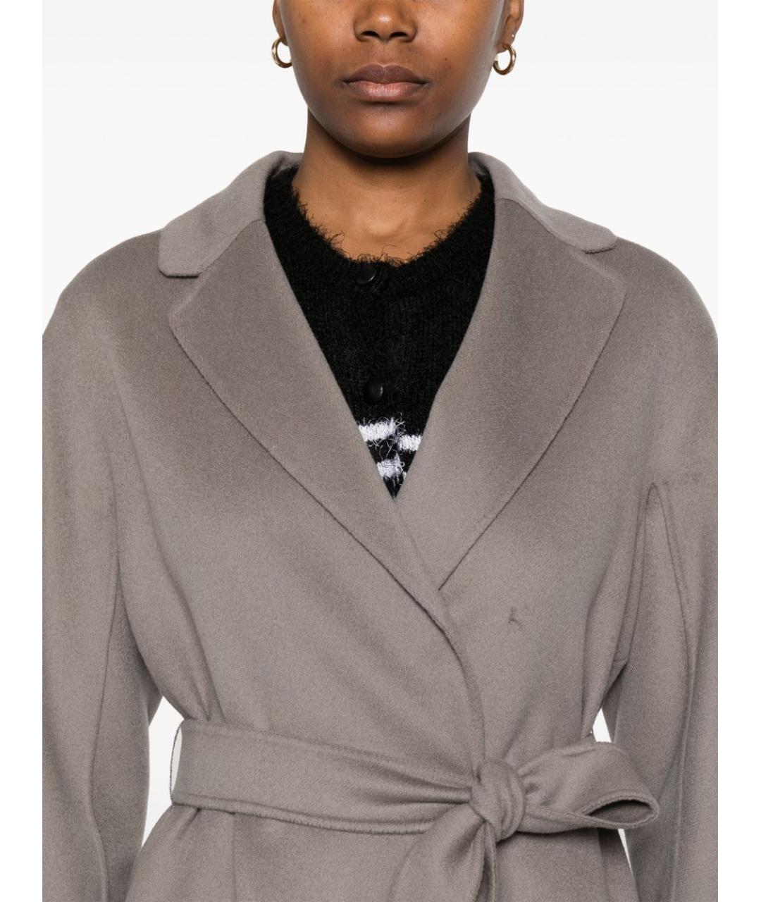 'S MAX MARA Серое пальто, фото 5