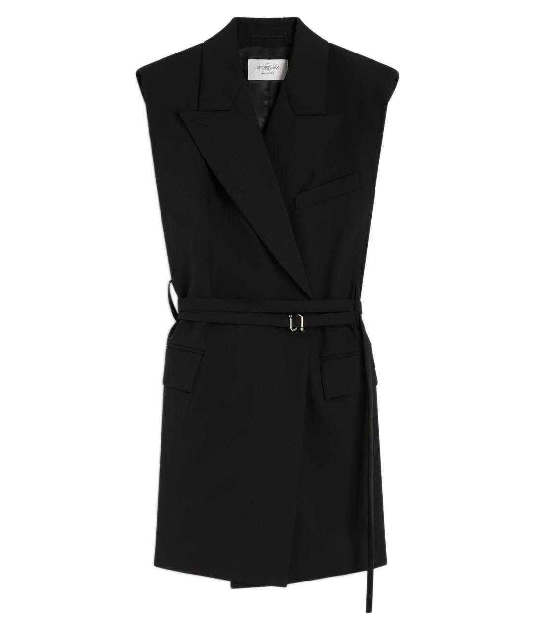 SPORTMAX Черный жилет, фото 1