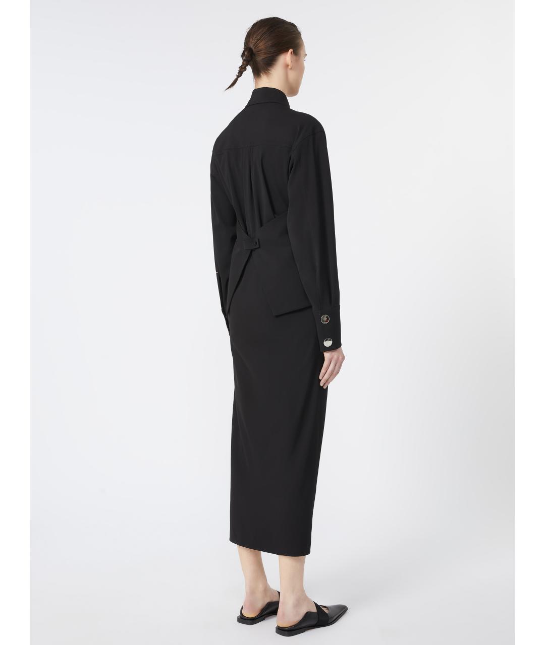 SPORTMAX Черное платье, фото 4