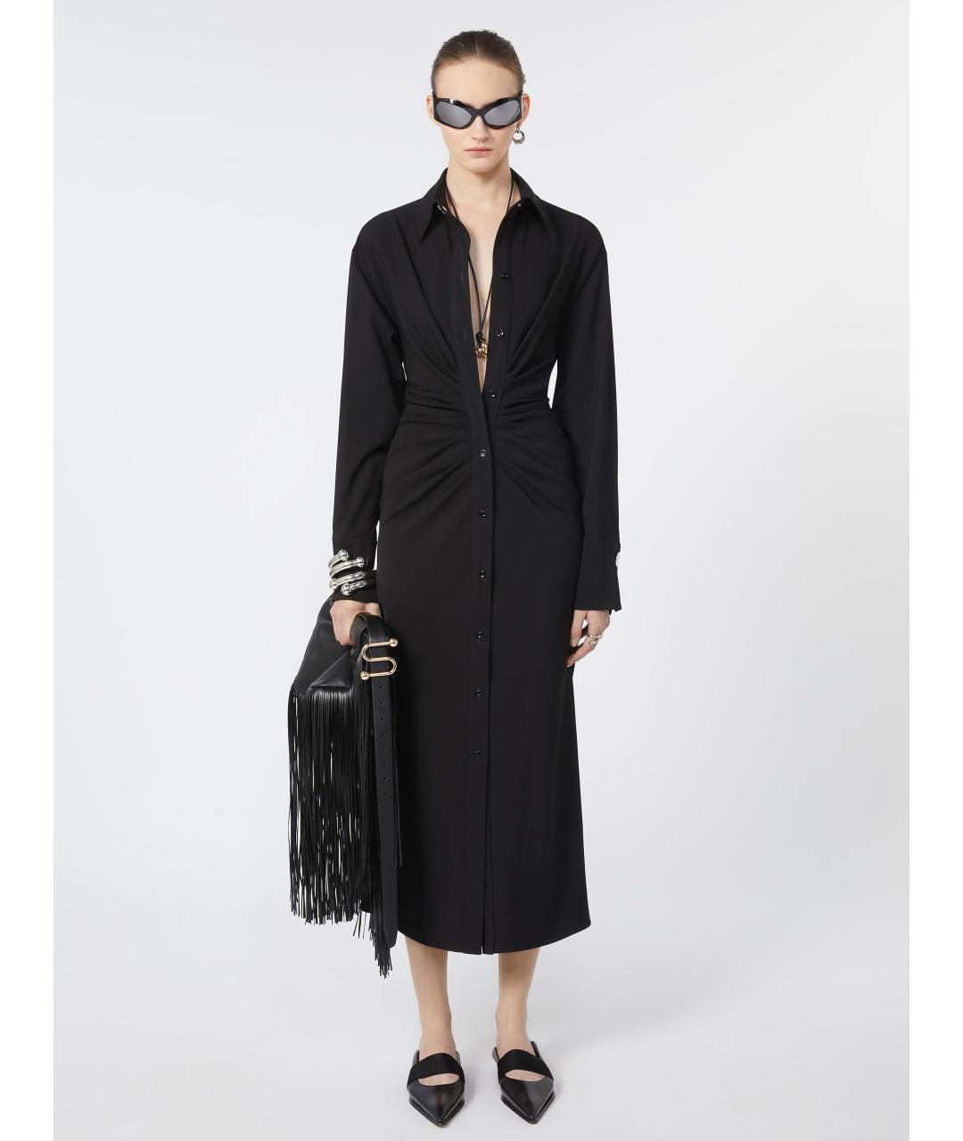 SPORTMAX Черное платье, фото 2