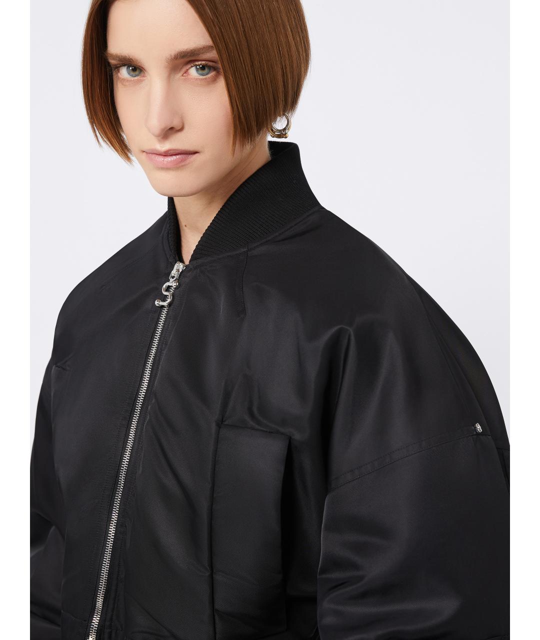 SPORTMAX Черная куртка, фото 5