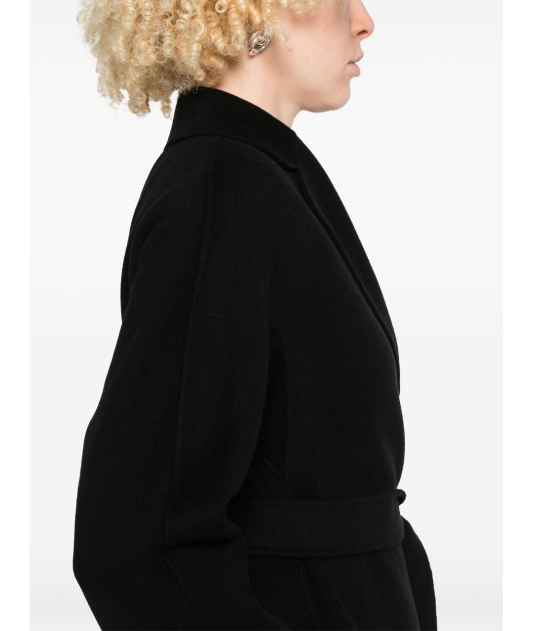 'S MAX MARA Черное пальто, фото 5