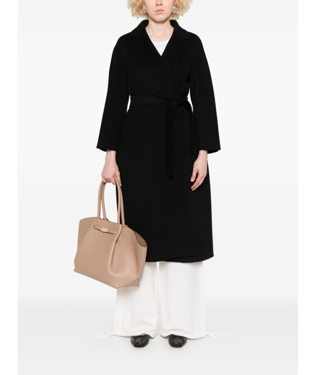 'S MAX MARA Черное пальто, фото 2