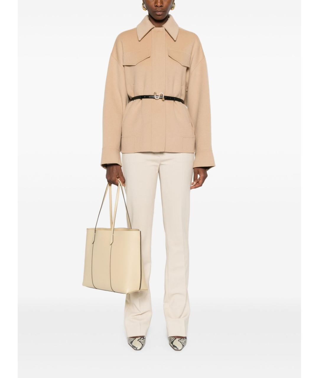 SPORTMAX Бежевое пальто, фото 2