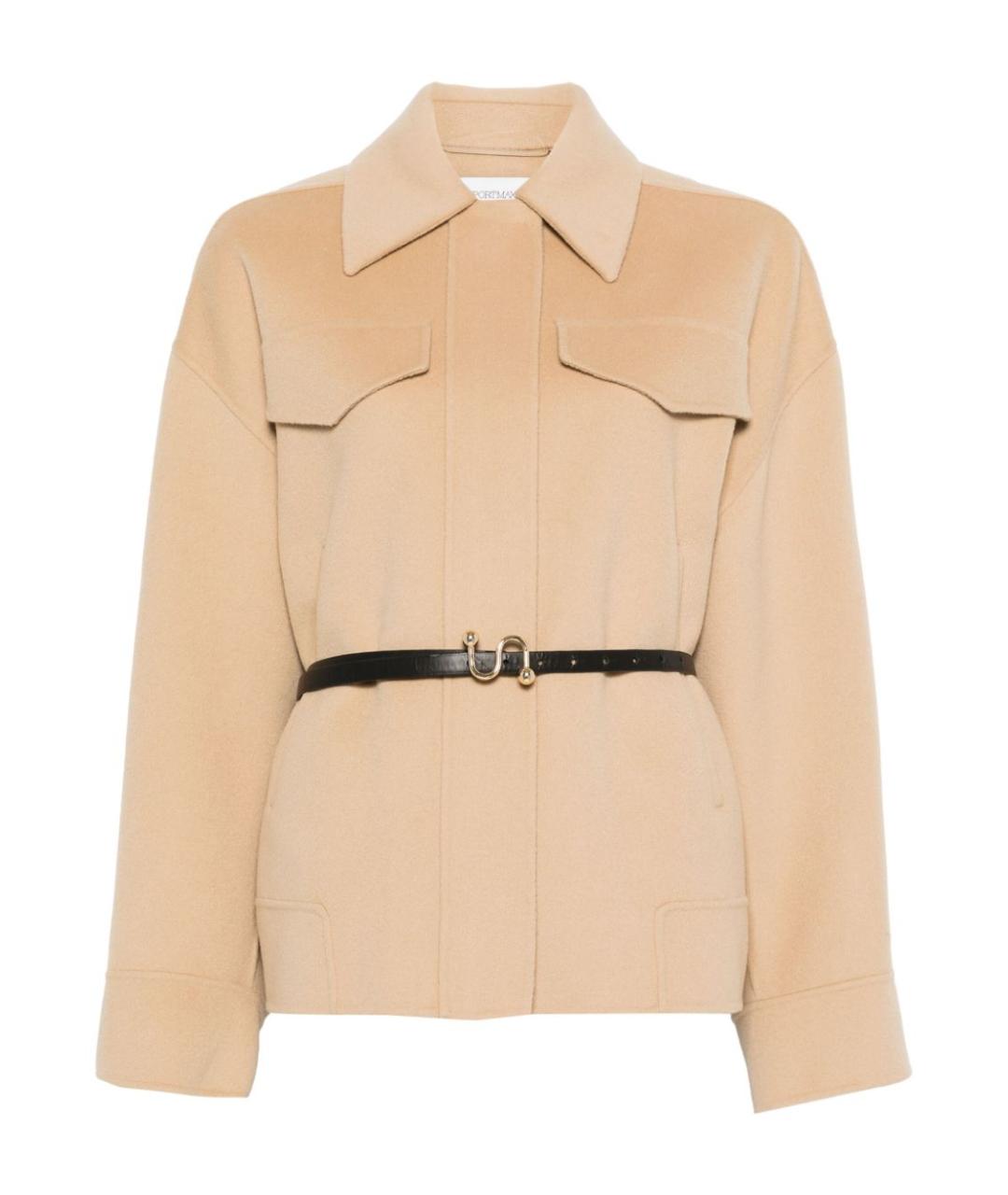 SPORTMAX Бежевое пальто, фото 1