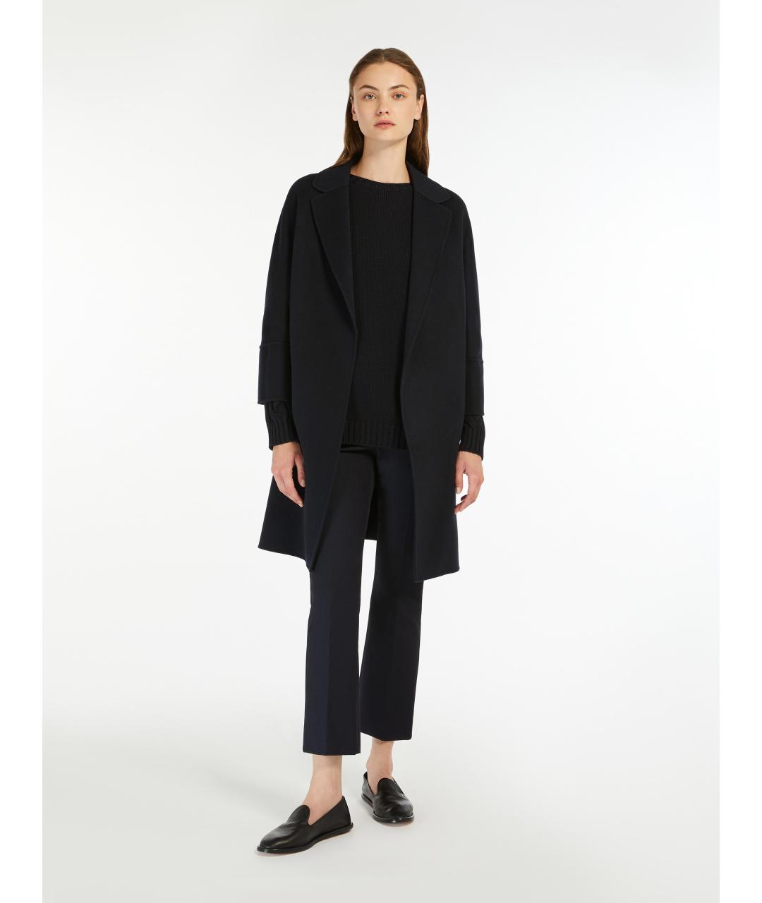 'S MAX MARA Черное пальто, фото 2