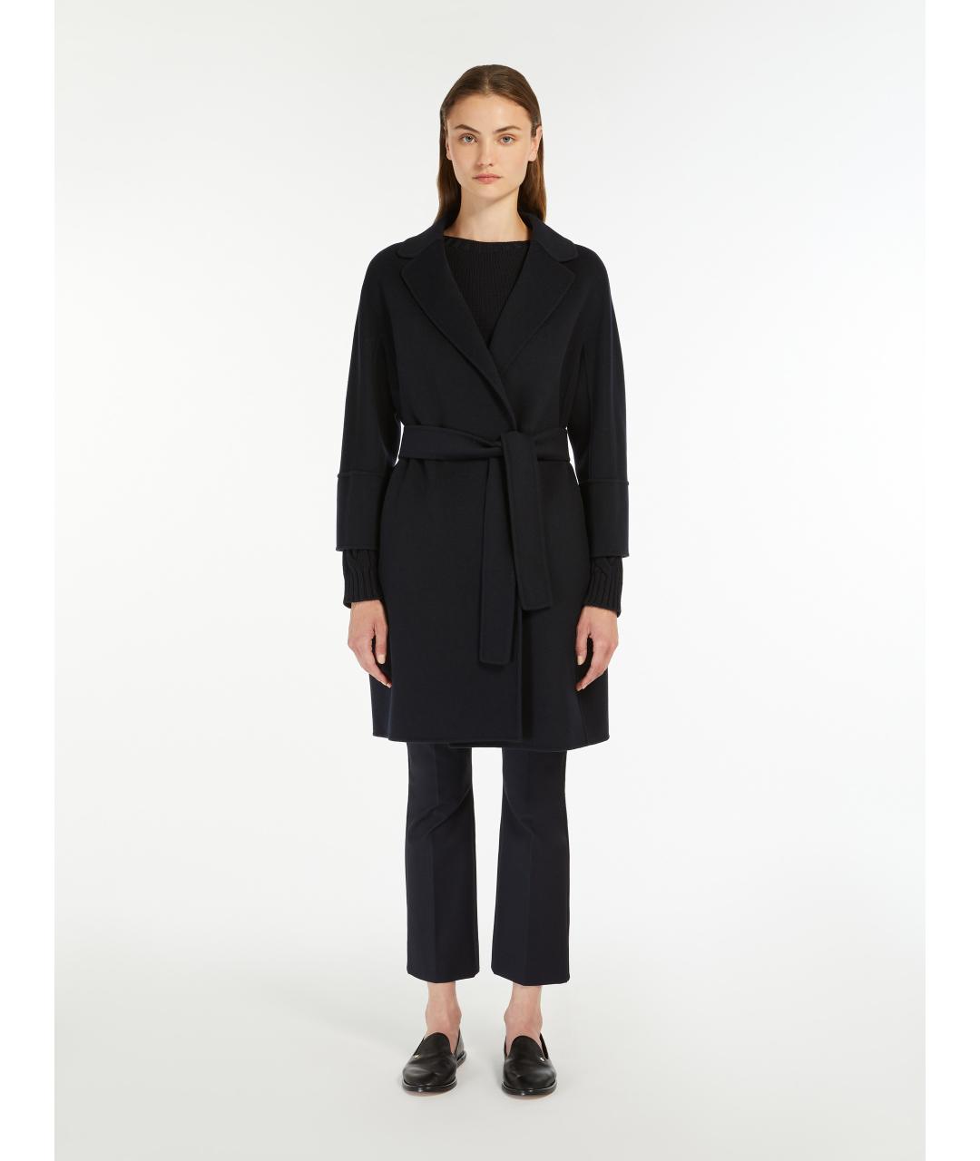 'S MAX MARA Черное пальто, фото 3